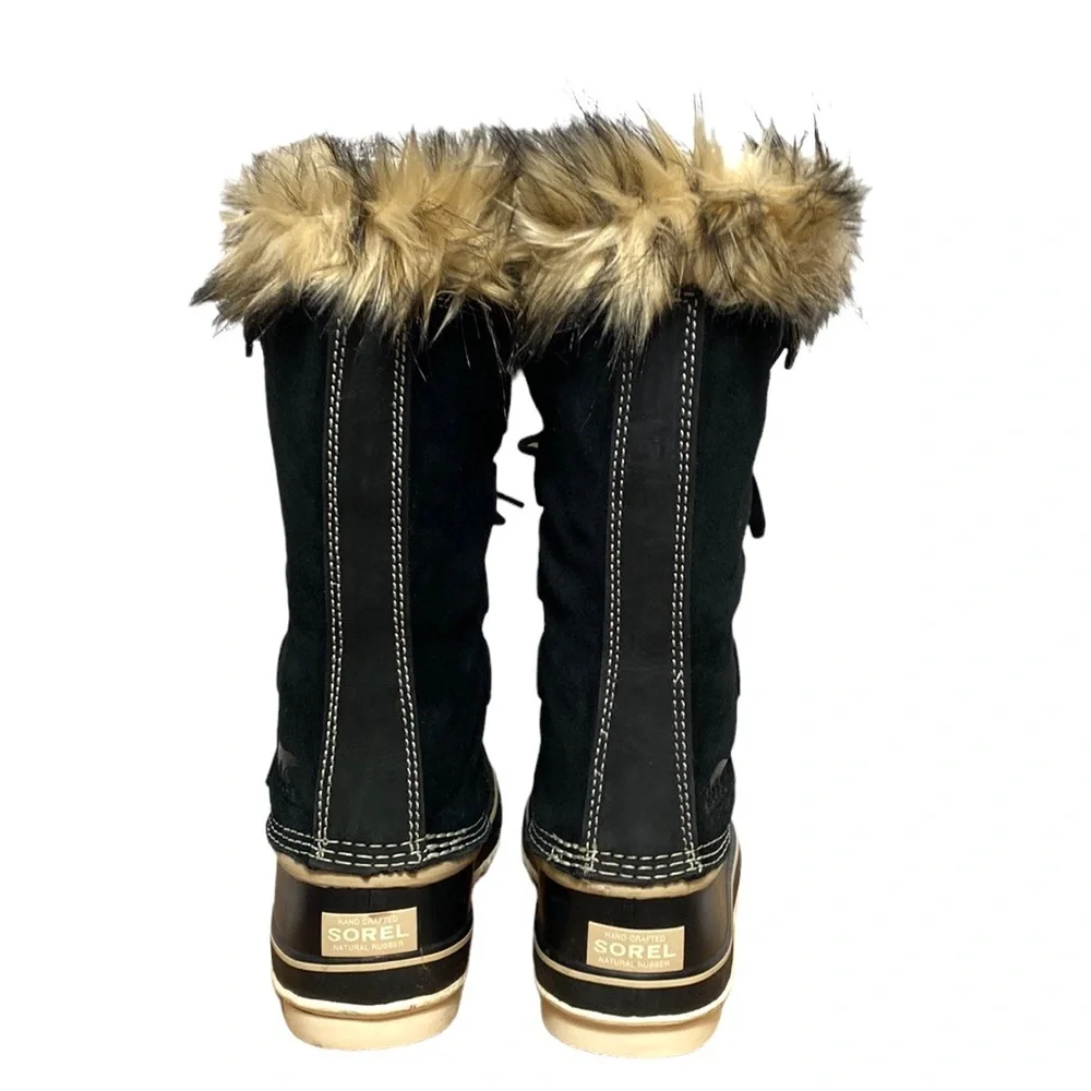 Sorel Joan of Arctic Faux Fur Suede Waterproof Warm Lace-Up Snow Boots 8